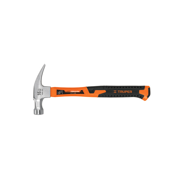 MAR-16F Martillo 16 oz uña recta, mango fibra de vidrio, Truper
