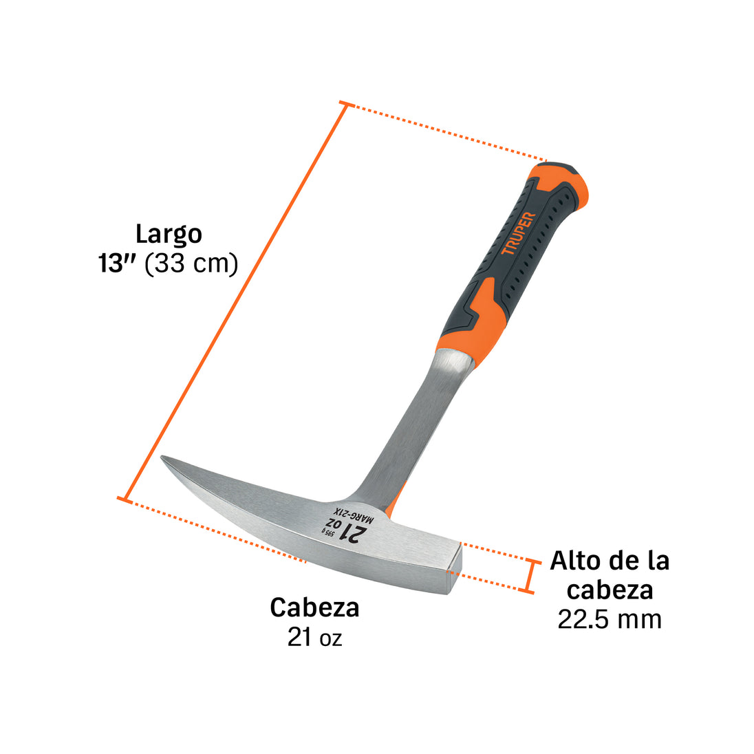 Martillo Geológico Expert MARG-21X 21 oz Antivibración | Comprar