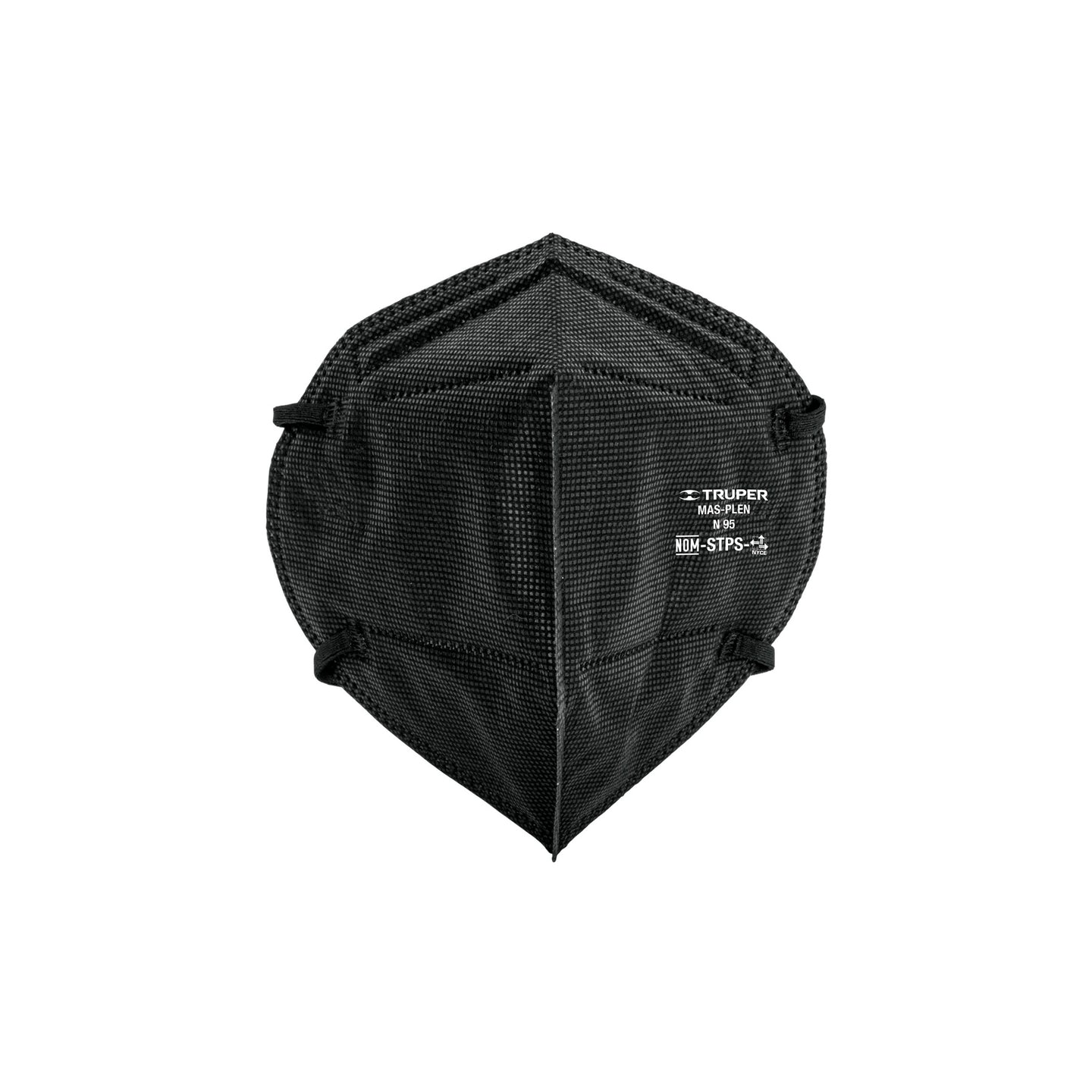 MAS-PLEN Respirador plegable N95 negro para polvos y partículas