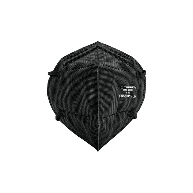 MAS-PLEN Respirador plegable N95 negro para polvos y partículas