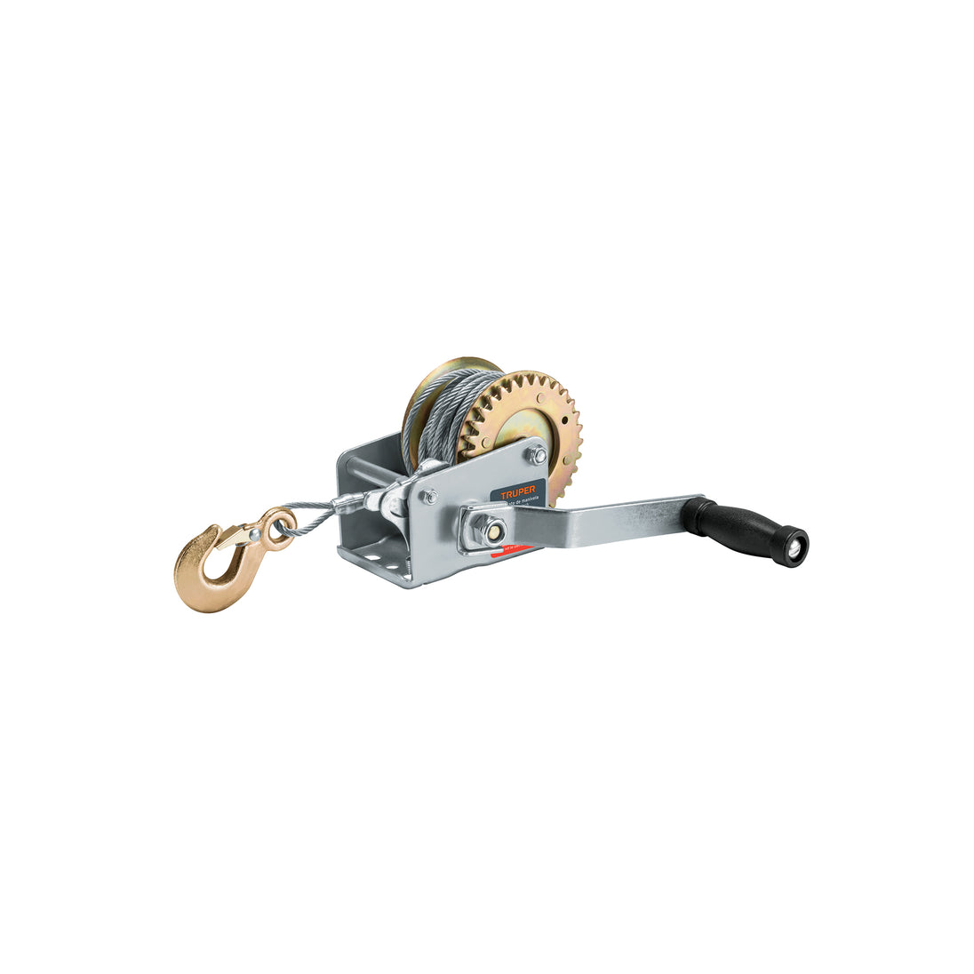MAW-27C Malacate de manivela 300 kg con cable, Truper