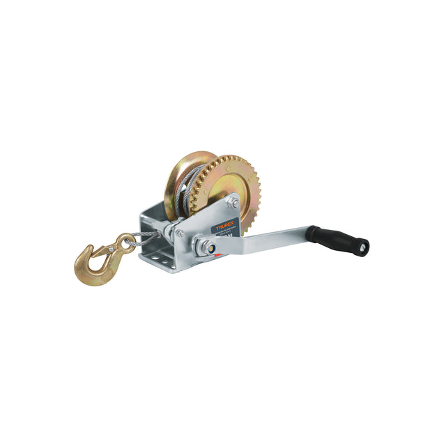 MAW-54C Malacate de manivela 650 kg con cable, Truper