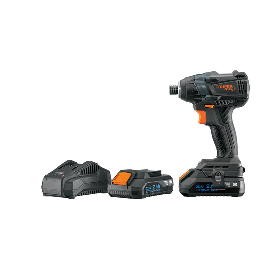 MAX-20D Destornillador de impacto, 20V, 2 baterías 2Ah, MAX