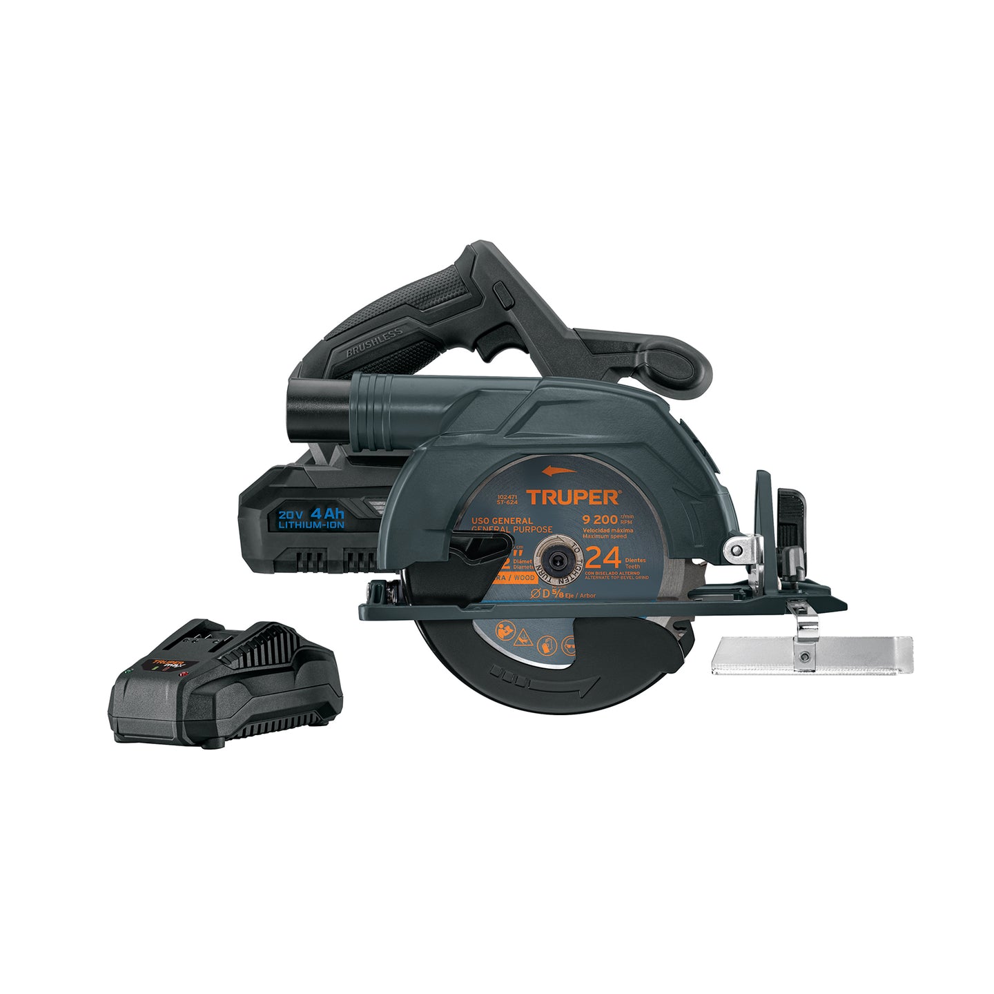 MAX-20SC Sierra circular 6-1/2", 20V, 1 batería 4Ah, MAX