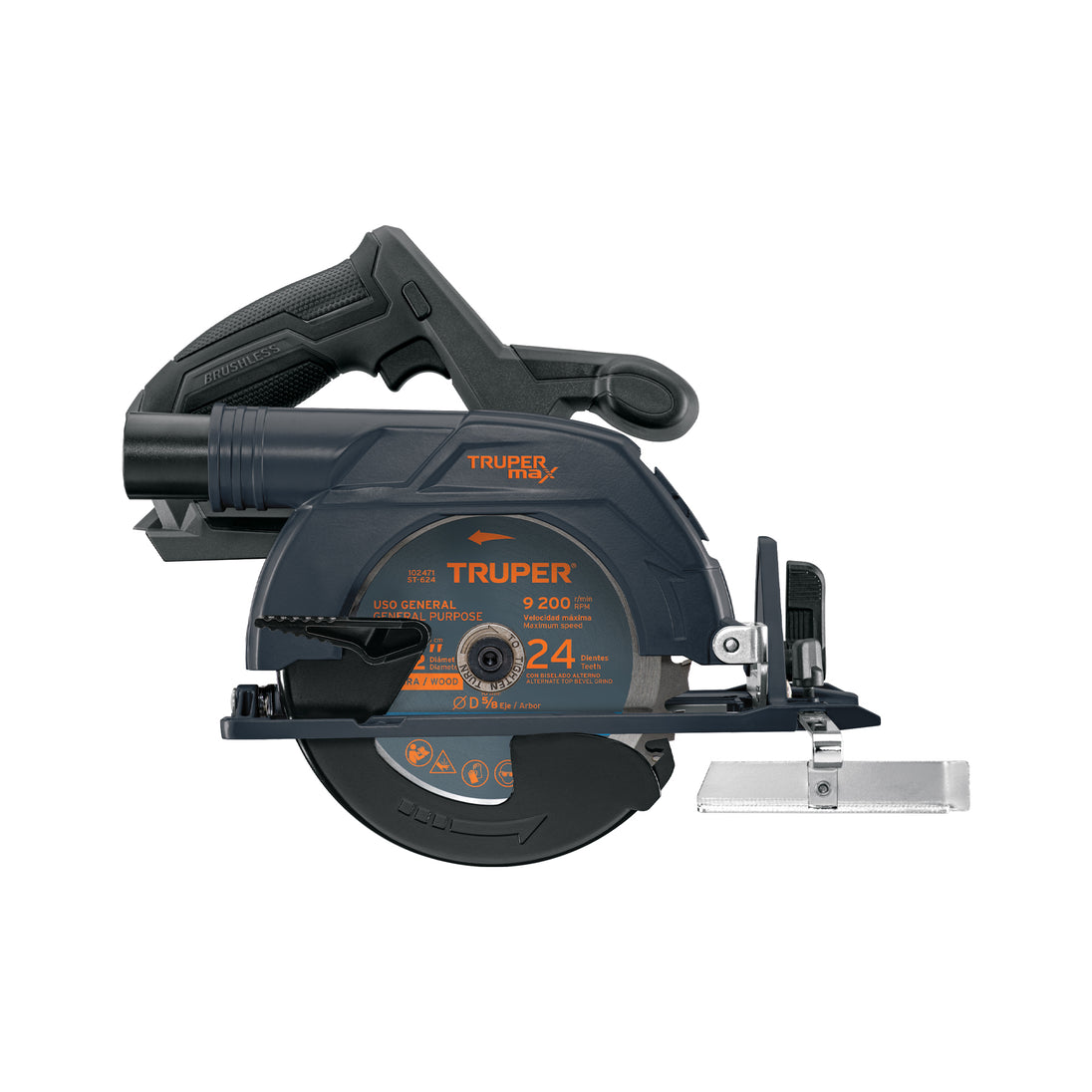 MAX-20SCS Sierra circular 6-1/2", 20V, s/accesorios, TRUPER MAX