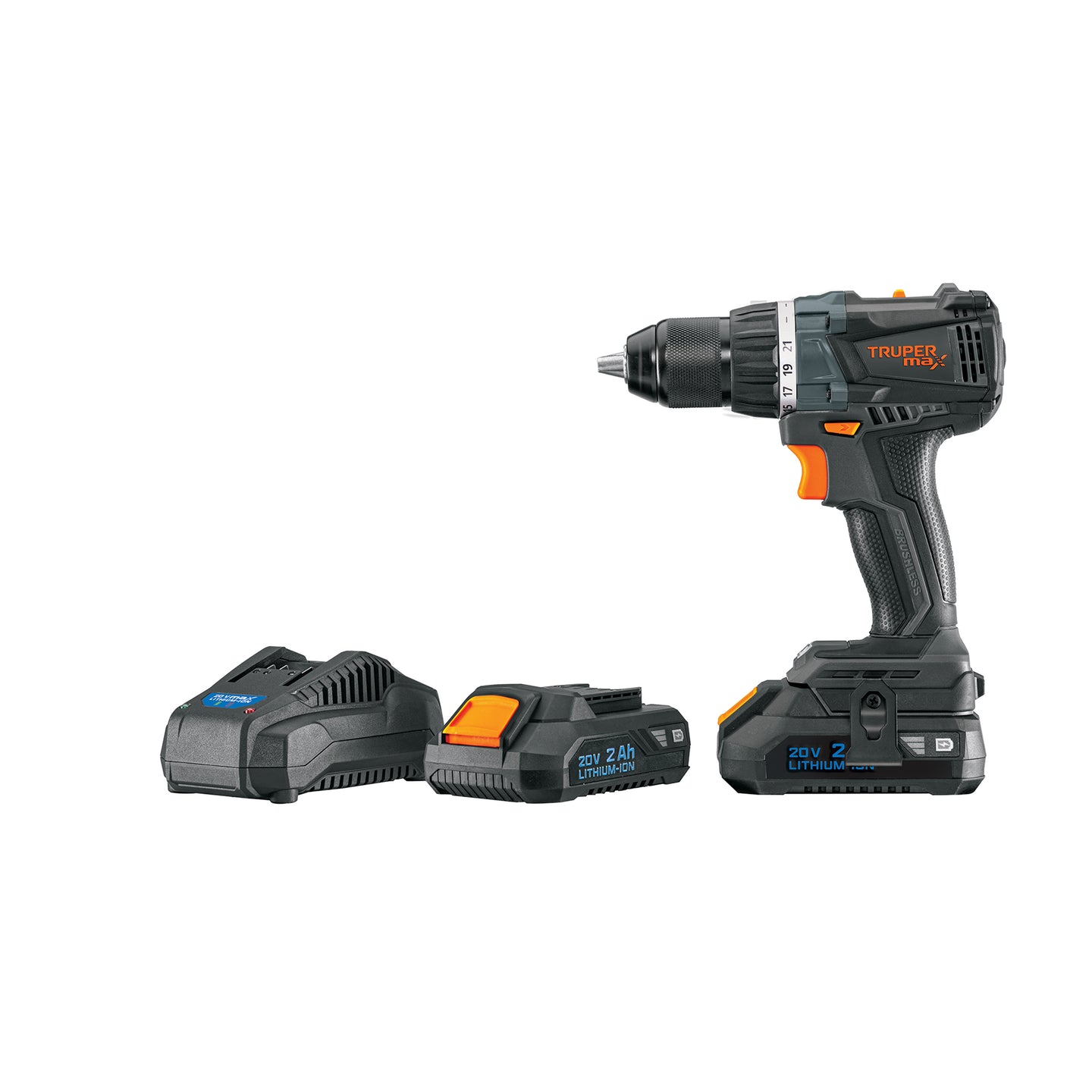 MAX-20T Taladro 1/2", 20V, 2 baterías 2Ah, MAX