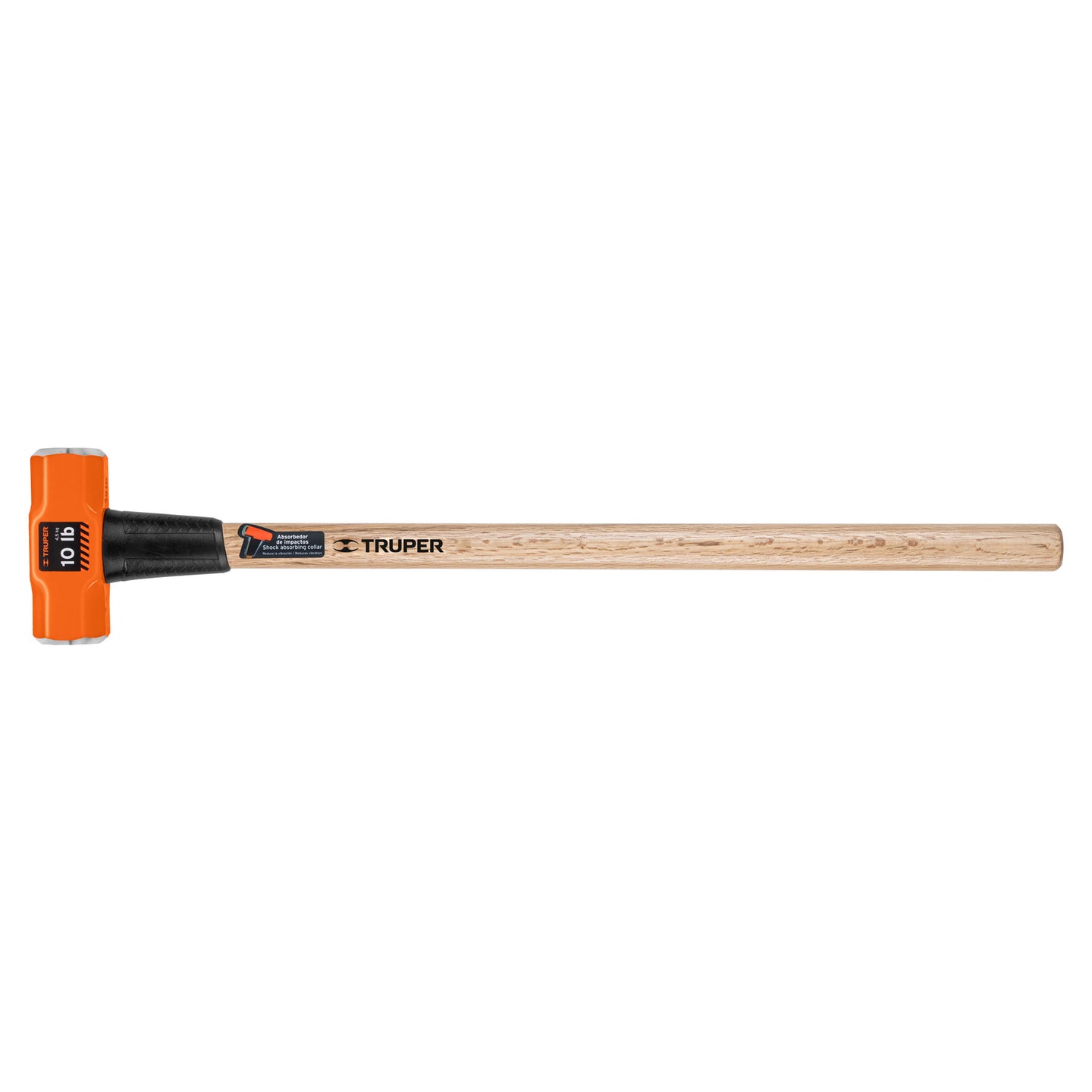 MD-10M Marro octagonal 10 lb, mango de madera 36", Truper