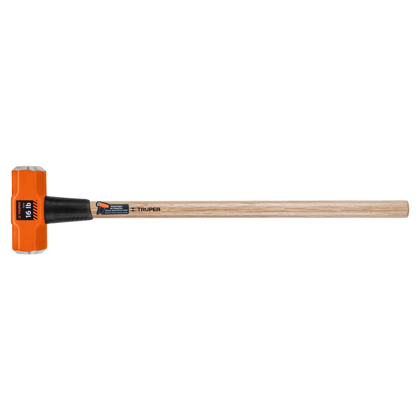 MD-16M Marro octagonal 16 lb, mango de madera 36", Truper
