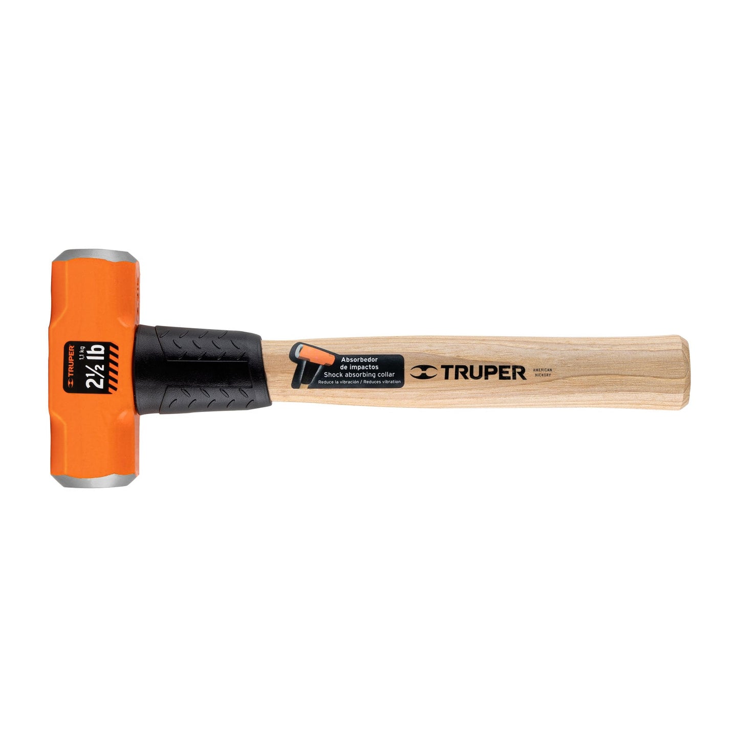 MD-2.5M Marro octagonal 2.5 lb, mango de madera 12", Truper