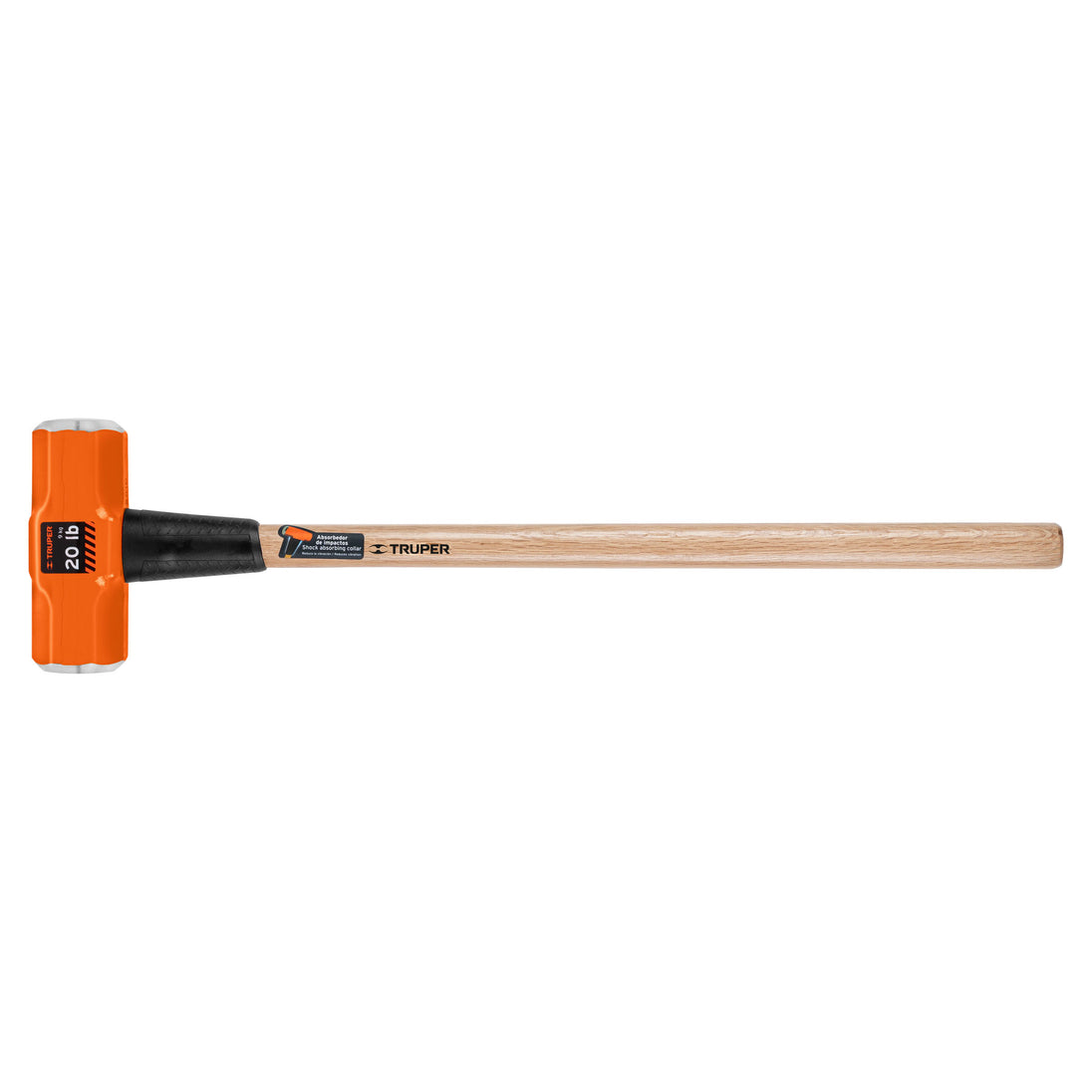 MD-20M Marro octagonal 20 lb, mango de madera 36", Truper