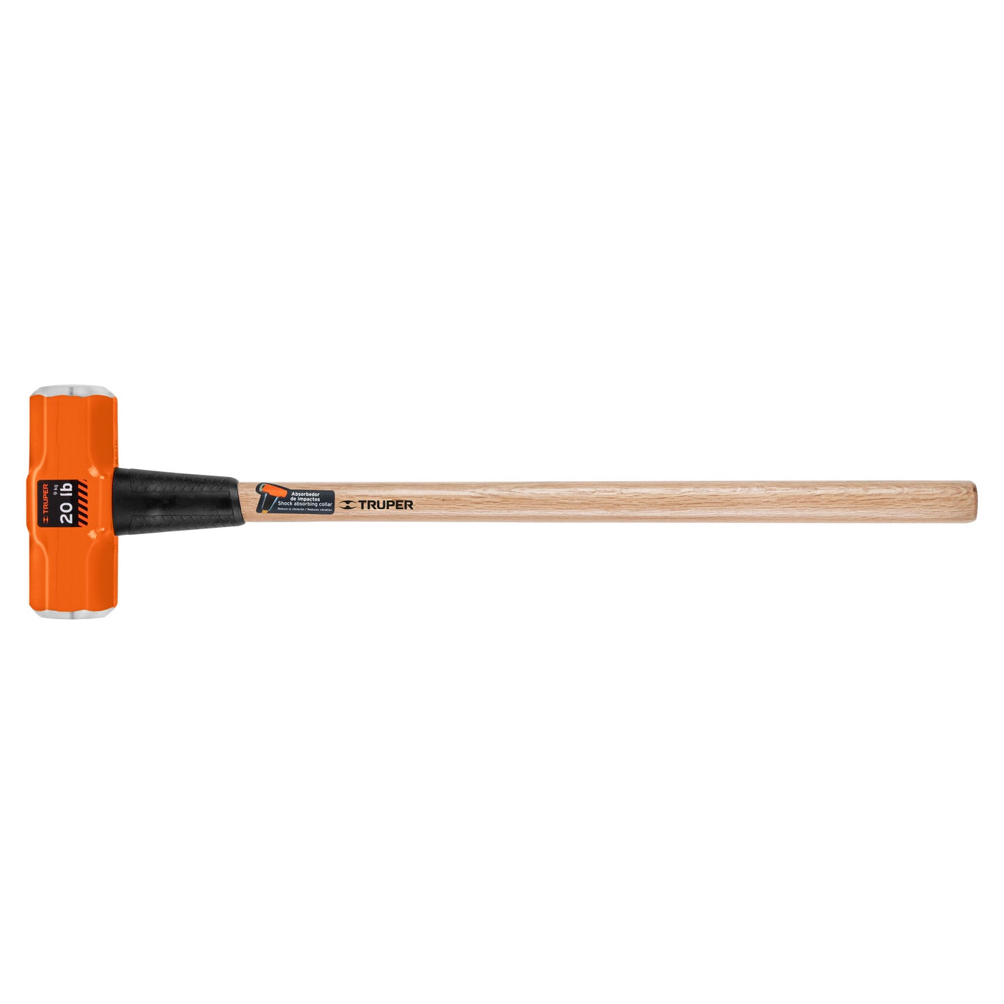 MD-20M Marro octagonal 20 lb, mango de madera 36", Truper