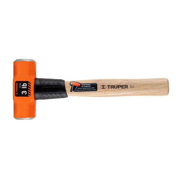 MD-3M Marro octagonal 3 lb, mango de madera 12", Truper