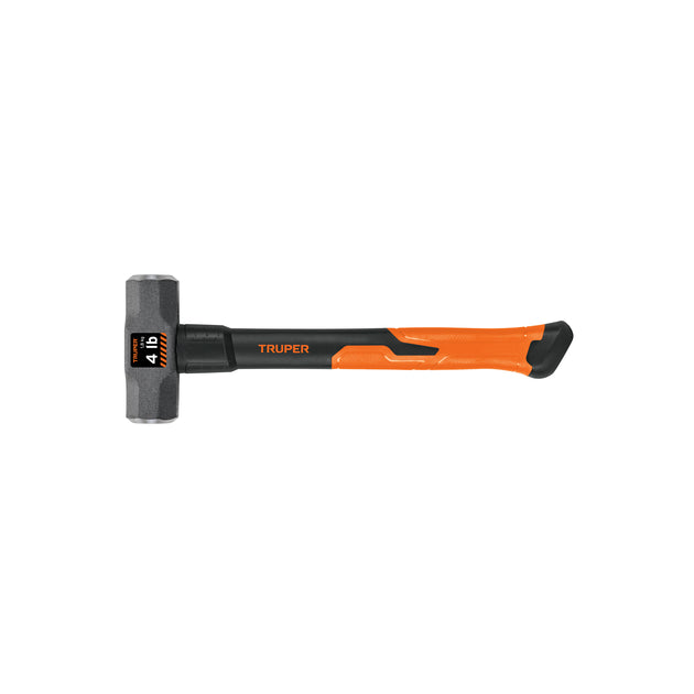 MD-4F Marro octagonal 4 lb, mango de fibra de vidrio 14", Truper