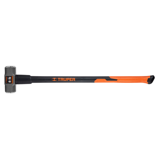 MD-8F Marro octagonal 8 lb, mango fibra de vidrio 36", Truper