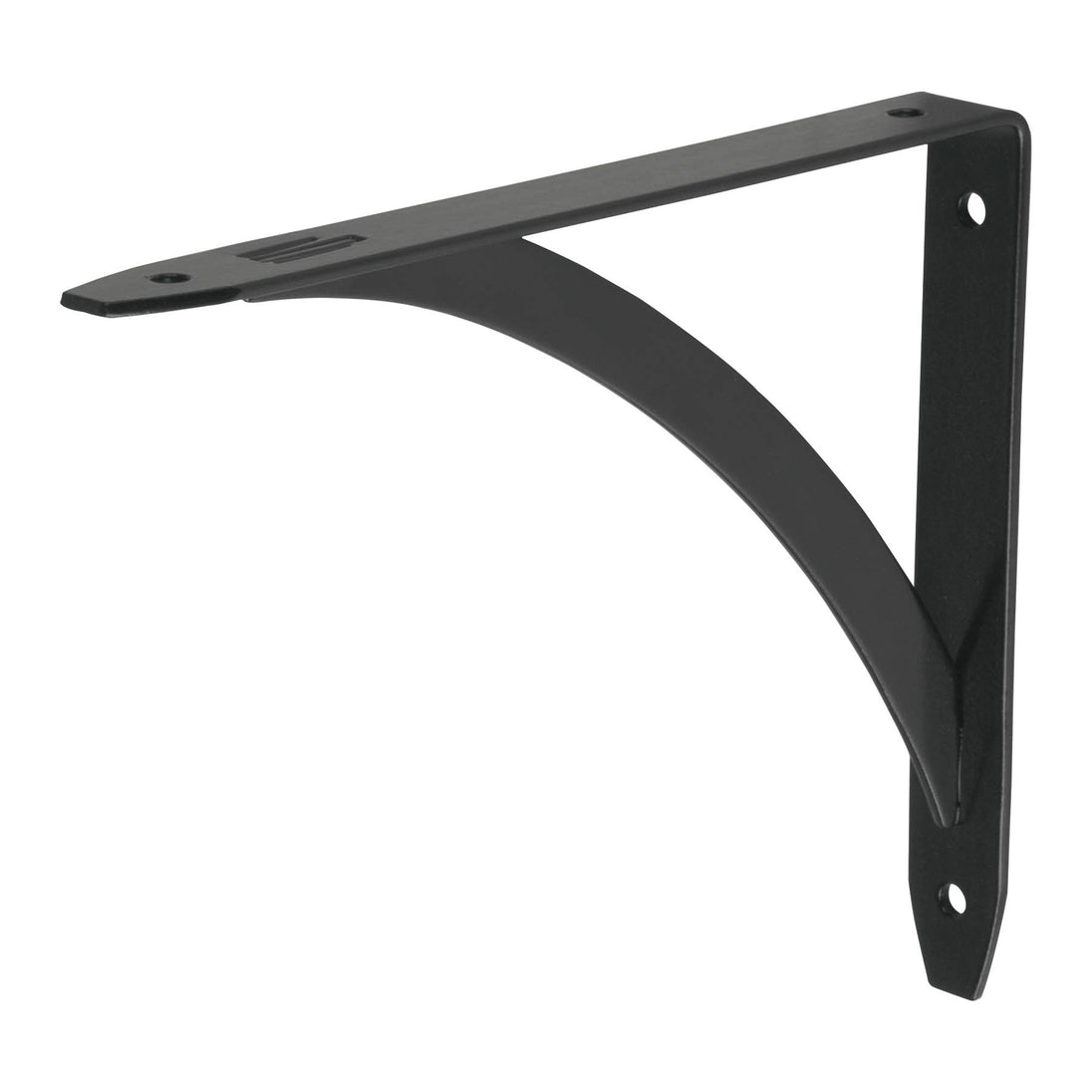 MED-6NB Ménsula reforzada negra 5 x 7", diseño barra, FIERO