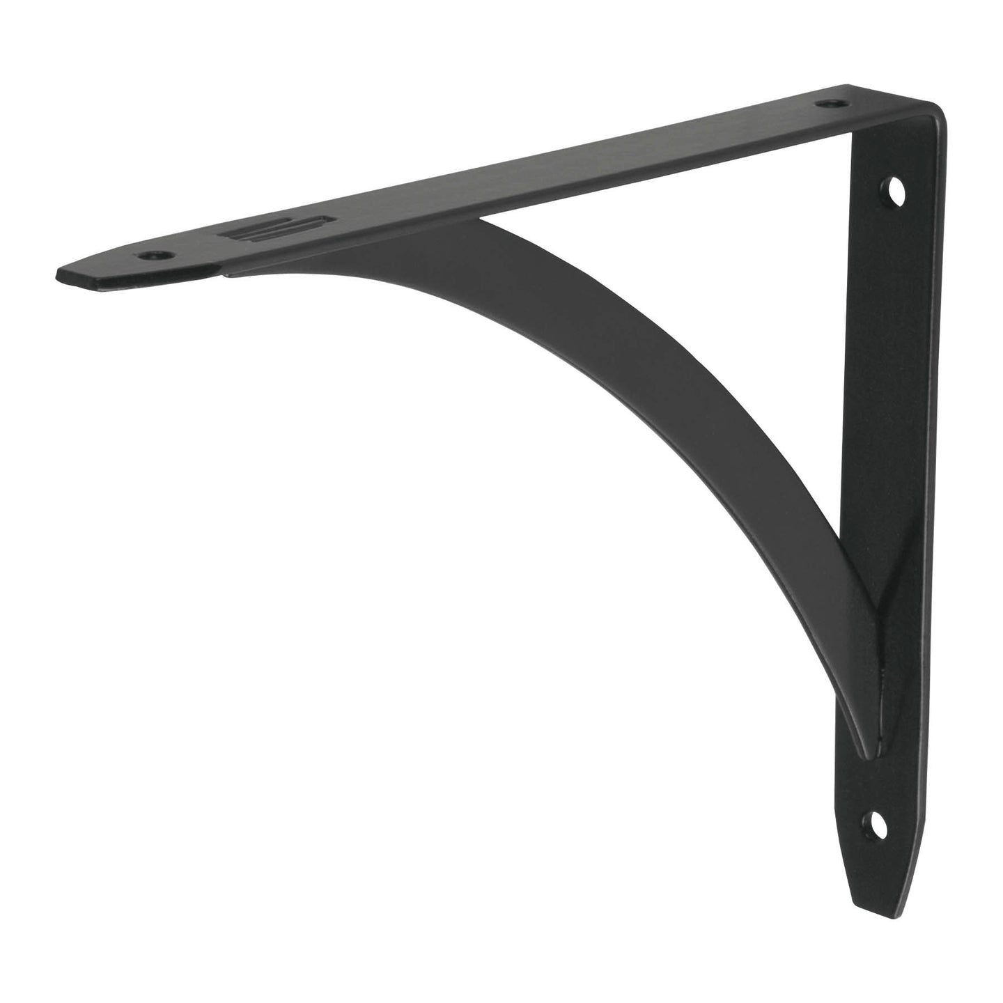 MED-6NB Ménsula reforzada negra 5 x 7", diseño barra, FIERO
