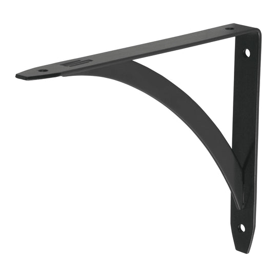MED-6NB Ménsula reforzada negra 5 x 7", diseño barra, FIERO
