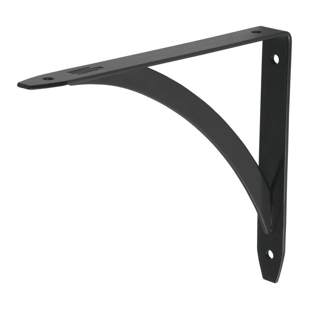 MED-6NB Ménsula reforzada negra 5 x 7", diseño barra, FIERO