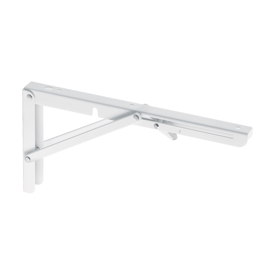 MEP-12B Ménsula plegable de acero blanca 6" x 12", FIERO