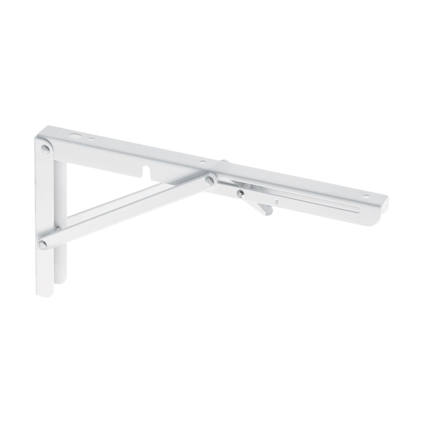 MEP-12B Ménsula plegable de acero blanca 6" x 12", FIERO