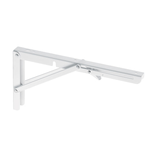 MEP-12B Ménsula plegable de acero blanca 6" x 12", FIERO