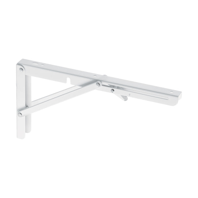 MEP-12B Ménsula plegable de acero blanca 6" x 12", FIERO
