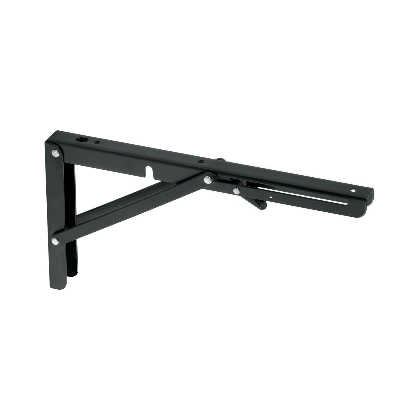 MEP-12N Ménsula plegable de acero negra 6" x 12", FIERO