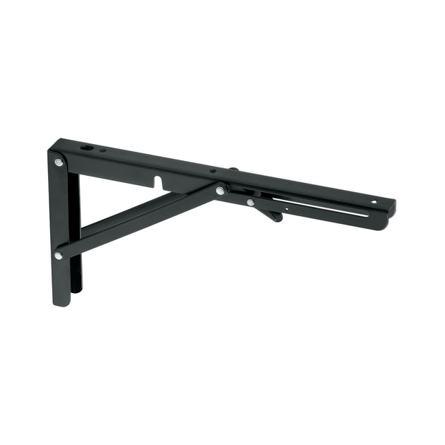 MEP-12N Ménsula plegable de acero negra 6" x 12", FIERO