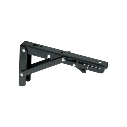 MEP-8N Ménsula plegable de acero negra 4" x 8", FIERO