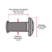 Mirilla Hermex MIRI-4 180° Latón Níquel Satinado Puertas 35-56mm