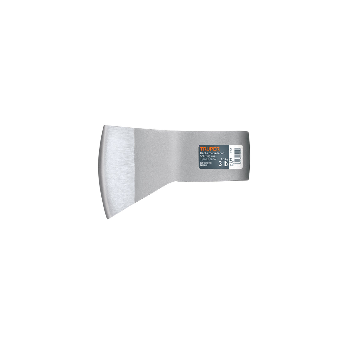 ML-3 Hacha media labor 3 lb, sin mango, TRUPER