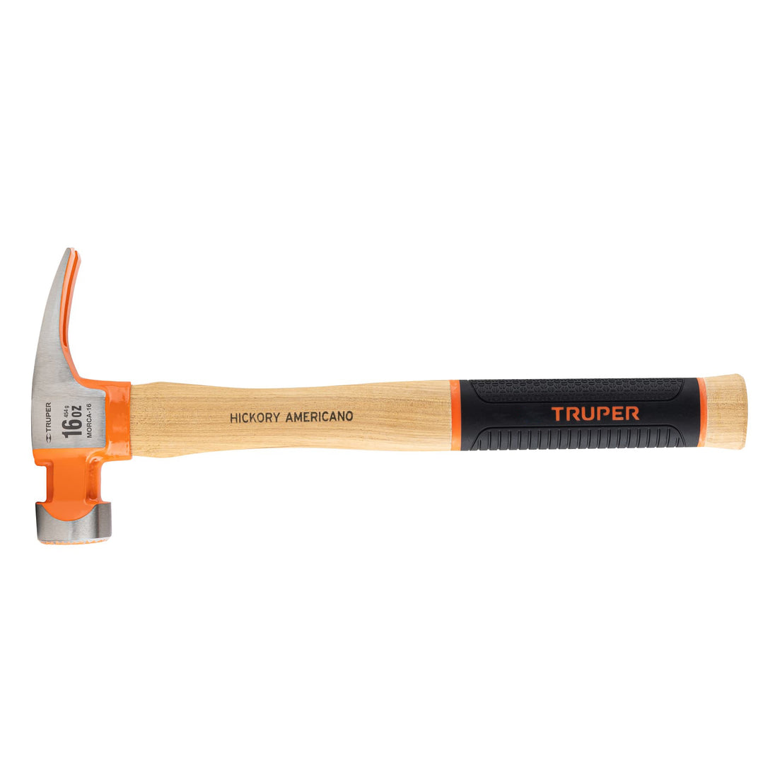 MORCA-16 Martillo 16 oz uña recta tipo California Ripper, Truper Grip