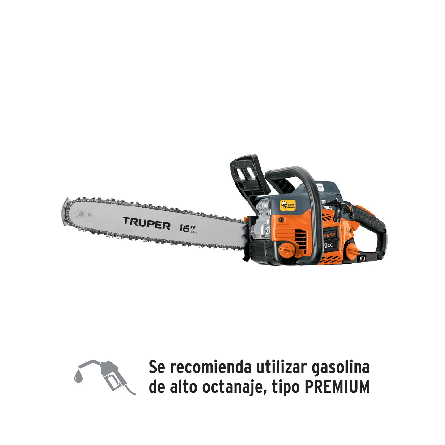 MOT-5016 Motosierra 50 cc a gasolina con barra de 16", Truper