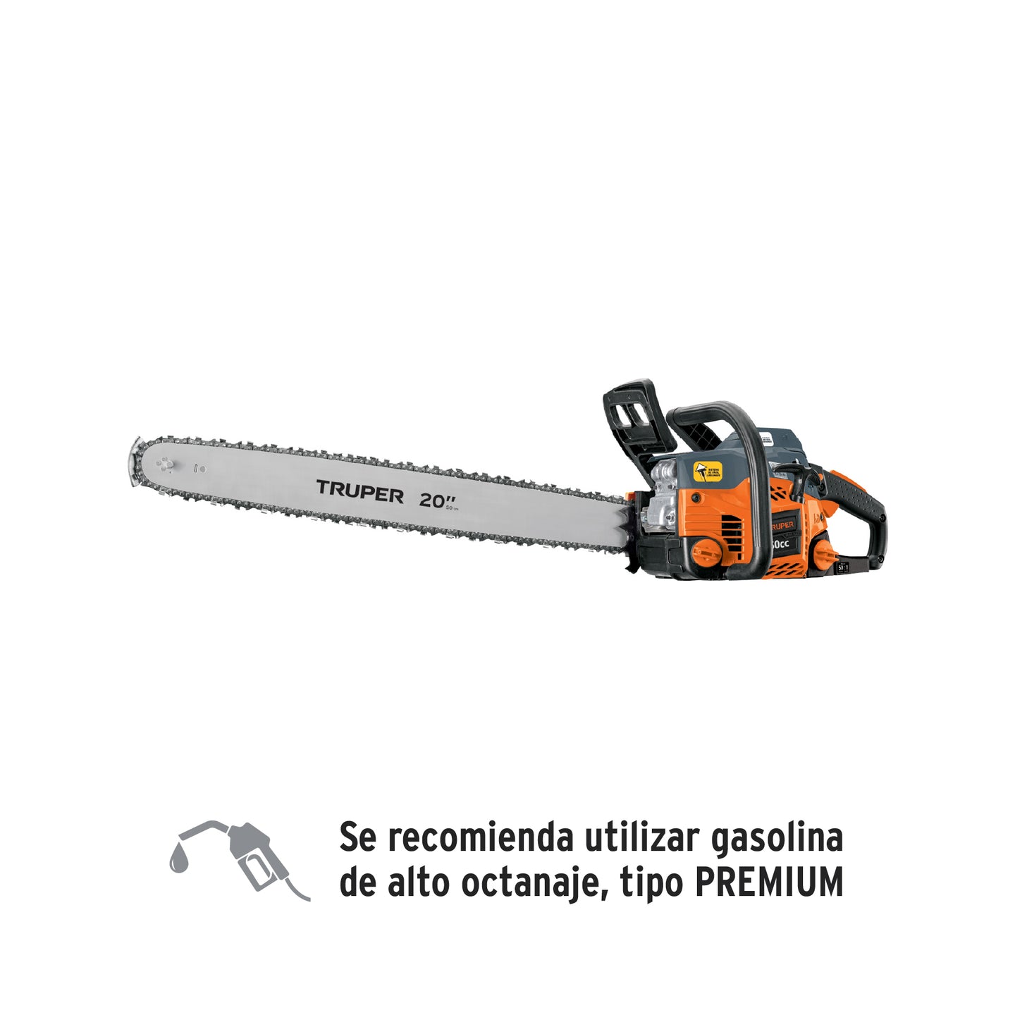 MOT-5020 Motosierra 50 cc a gasolina con barra de 20", Truper