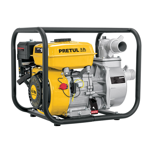 MOTB-2P Motobomba autocebante 2"x2", gas. 6-1/2HP, agrícola, PRETUL