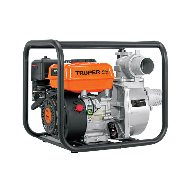 MOTB-3 Motobomba autocebante 3"x3", gasolina 7HP, agrícola, TRUPER