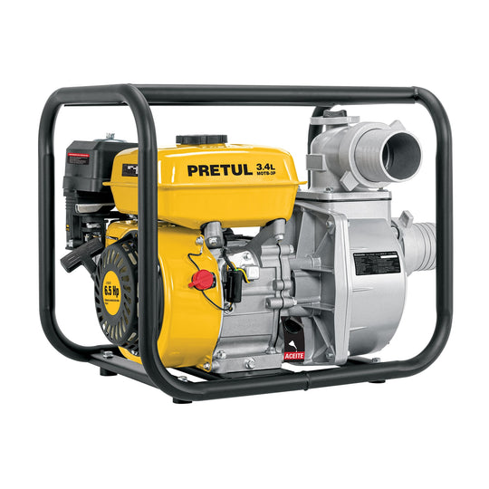 MOTB-3P Motobomba autocebante 3"x3", gas. 6-1/2HP, agrícola, PRETUL