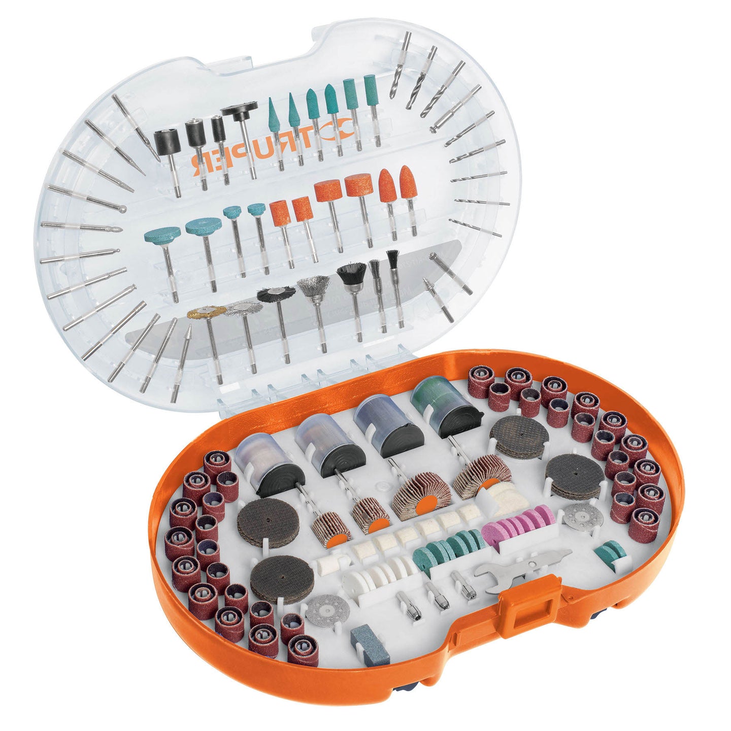 MOTO-KIT-276 Kit accesorios para herramienta rotativa, 276 piezas, TRUPER