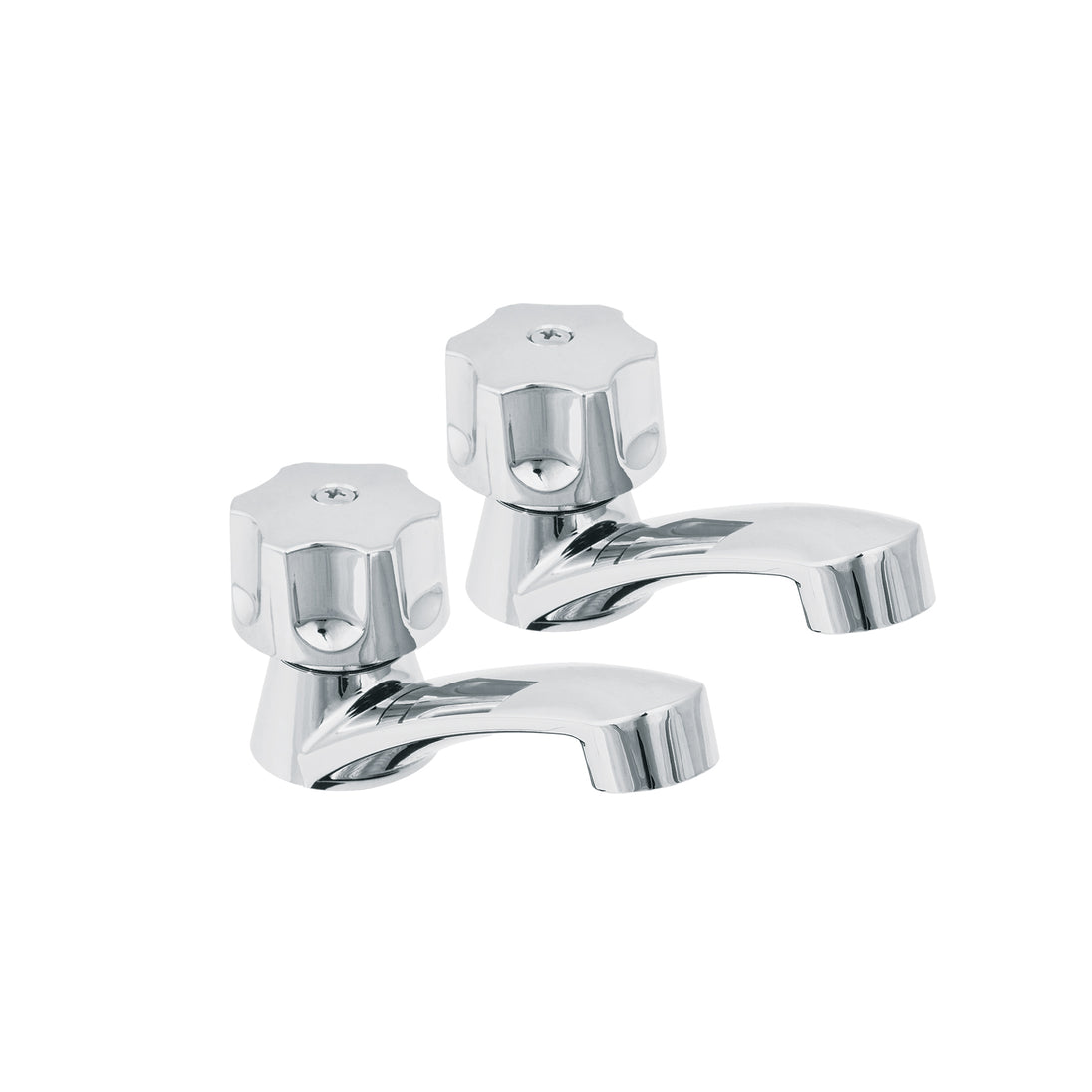 MP-242 Juego llaves individuales lavabo, ABS, hexagonal, BASIC