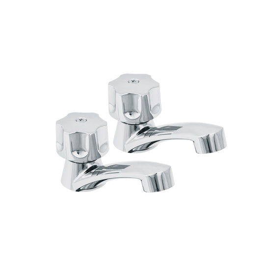 MP-242 Juego llaves individuales lavabo, ABS, hexagonal, BASIC