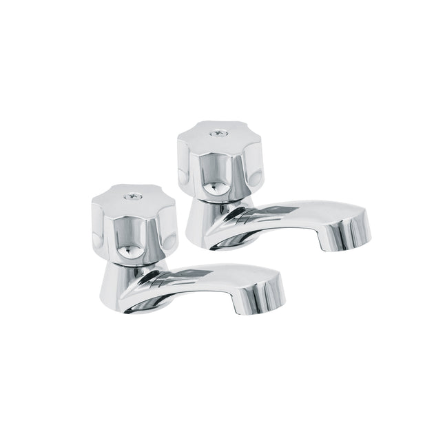 MP-242 Juego llaves individuales lavabo, ABS, hexagonal, BASIC