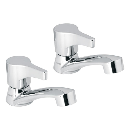 MP-243 Juego llaves individuales lavabo, ABS, palanca, BASIC