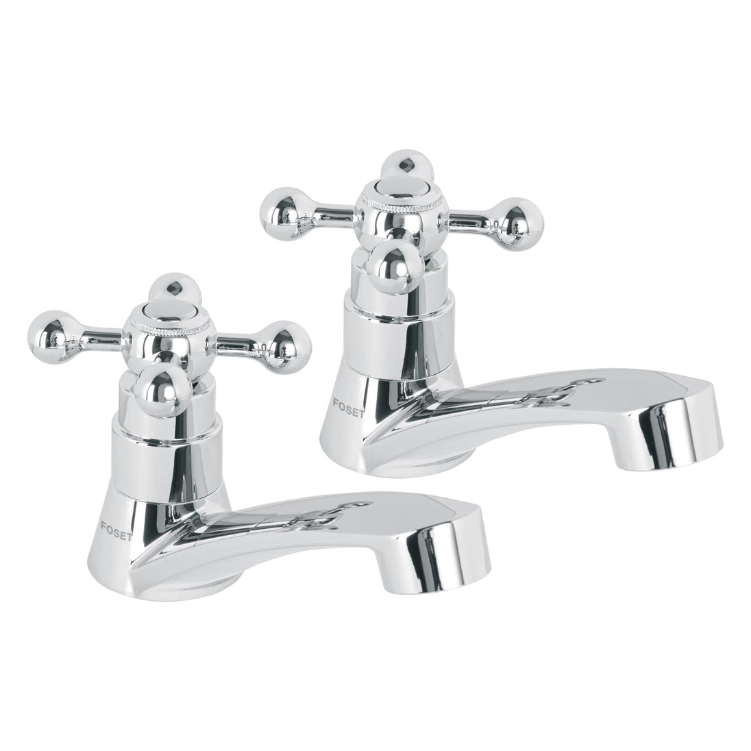 MP-244 Juego llaves individuales lavabo, ABS, cruceta, BASIC