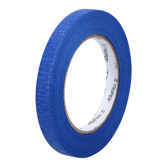 MSK-1/2A Cinta masking tape azul de 1/2" x 50 m para pintor, Truper
