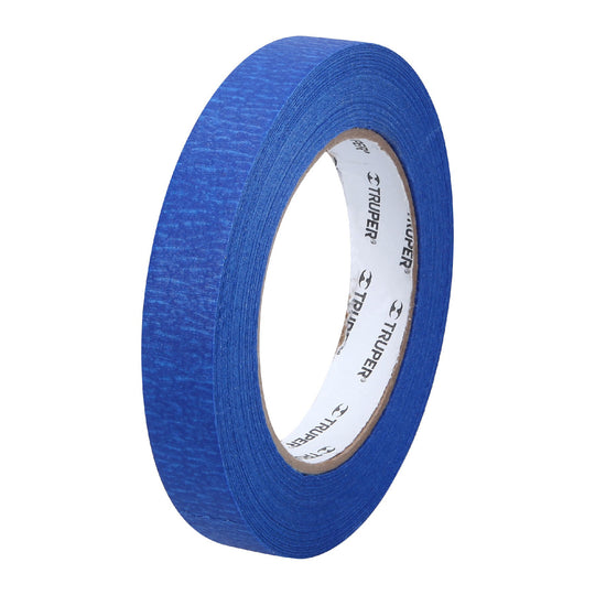 MSK-3/4A Cinta masking tape azul de 3/4" x 50 m para pintor, Truper