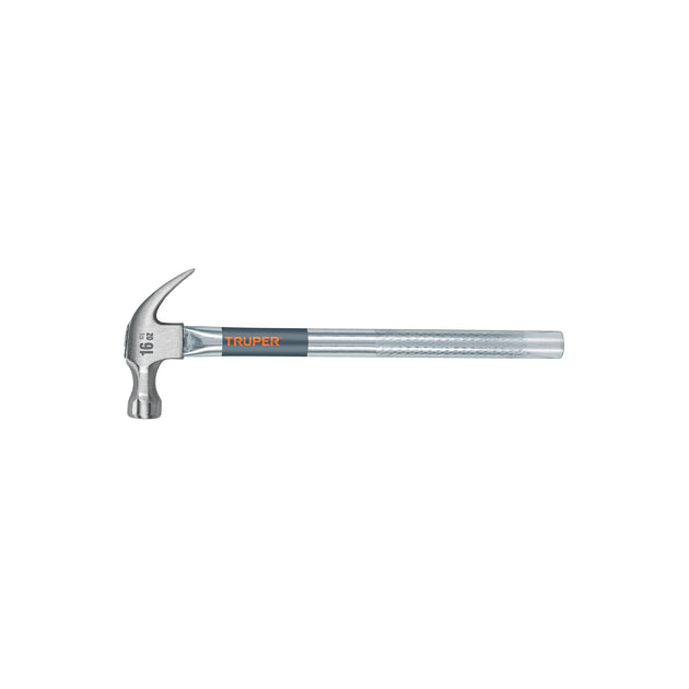 MT-16 Martillo tubular pulido 16 oz uña curva, Truper