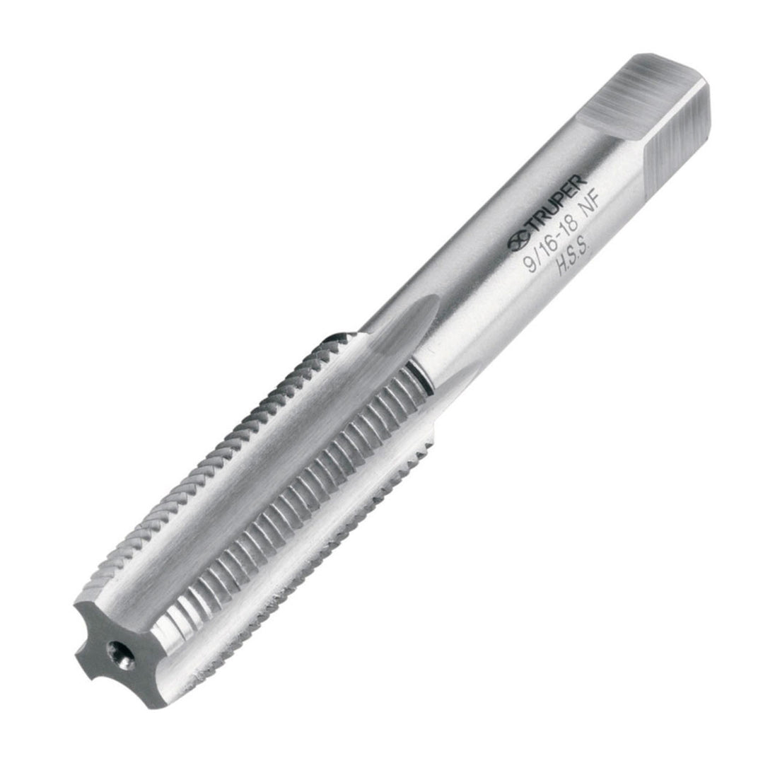 MT-9/16X18 Machuelo semicónico 9/16"x18 UNF, estuche individual, Truper