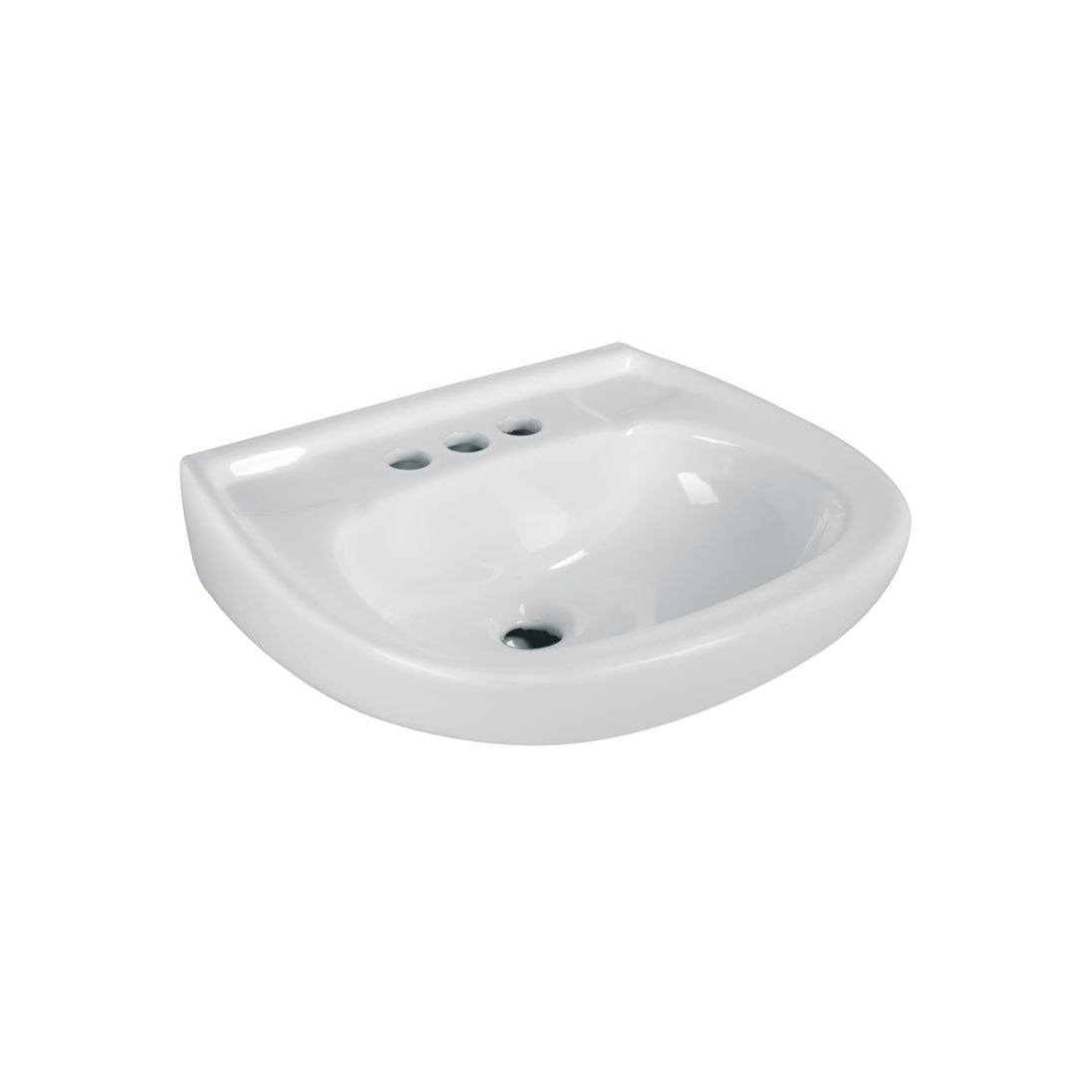 MUBA-10B Lavabo de porcelana con rebosadero, blanco, FOSET