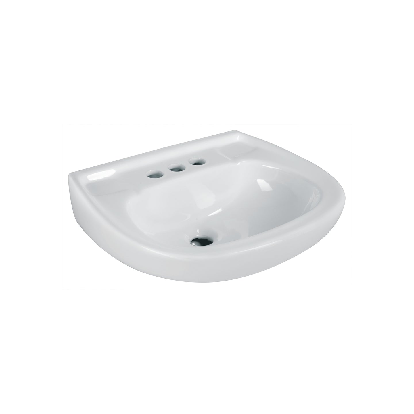 MUBA-10B Lavabo de porcelana con rebosadero, blanco, FOSET