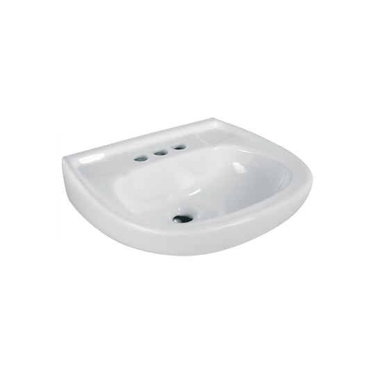 MUBA-10B Lavabo de porcelana con rebosadero, blanco, FOSET